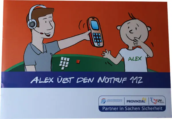 Alex übt den Notruf 112 Schleswig-Holstein (10 Stück)
