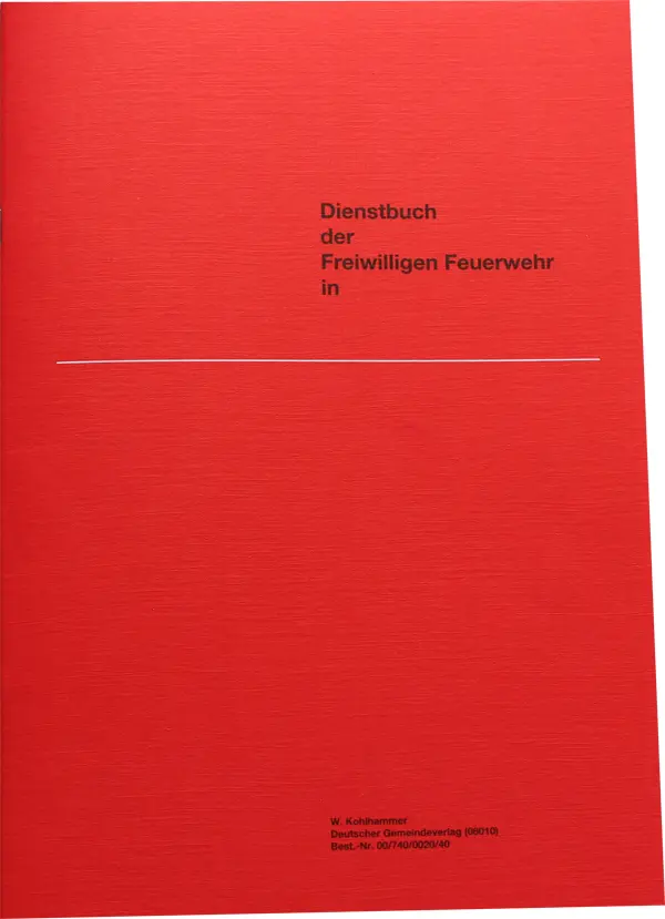 Dienstbuch der Freiwiligen Feuerwehr DIN-A 4