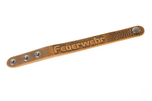 Armband Leder Feuerwehr