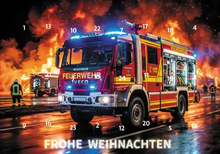 Adventskalender Feuerwehrauto 