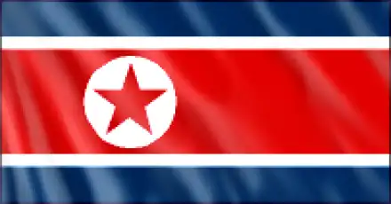 Tischflagge Korea Nord