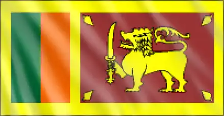 Tischflagge Sri Lanka