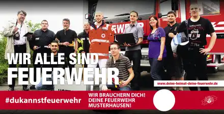 Bauzaunbanner RLP Alle Feuerwehr eigener Text