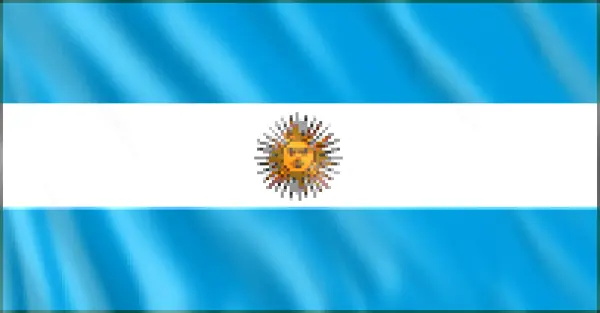 Tischflagge Argentinien