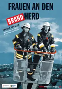 Plakat Frauen am Zug " Brandherd "