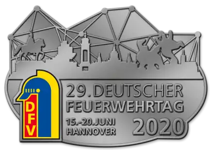 Abzeichen 29. Deutscher Feuerwehrtag / Interschutz 2020