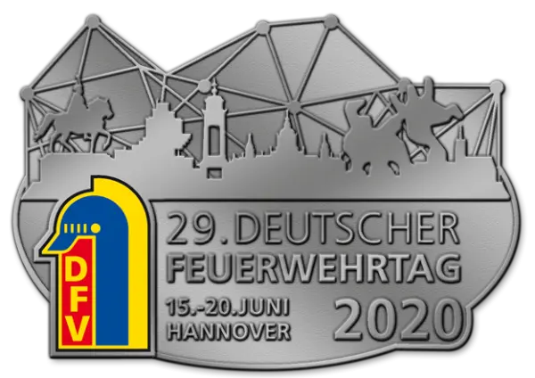 Abzeichen 29. Deutscher Feuerwehrtag / Interschutz 2020