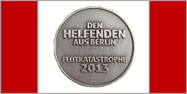 Berlin Erinnerungsmedaille Flutkatastrophe 2013