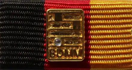 BDMV Verdienstmedaille Gold mit Stein 