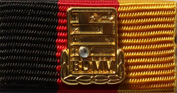 BDMV Ehrenmedaille Gold mit Stein 