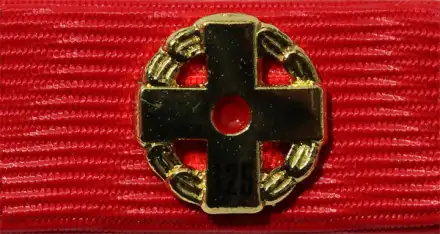 Blutspender-Ehrennadel 125 Gold mit Goldkranz 