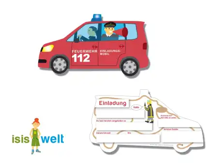 Einladungskarten Feuerwehr 