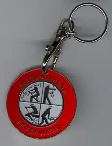 Schlüsselanhänger Feuerwehrsignet Metall 