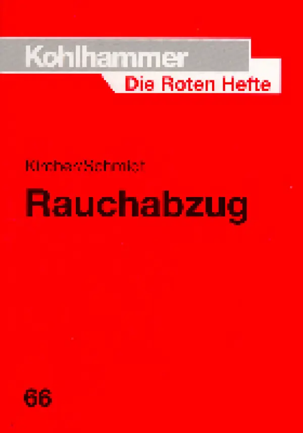 Rotes Heft 66 Rauchabzug