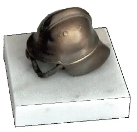 Historischer Bronce-Helm 6½ cm