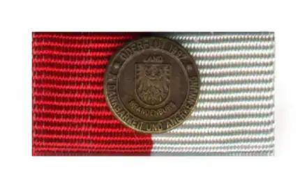 Brandenburg Gedenkmedaille Oderflut 1997