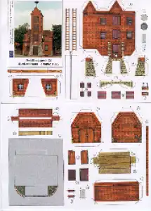 Bastelbogen : Spritzenhaus Lemmie 1926