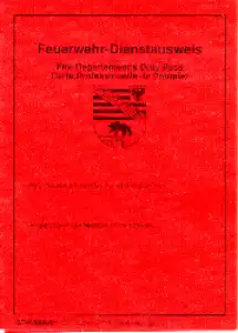 Feuerwehr-Dienstausweis Sachsen-Anhalt