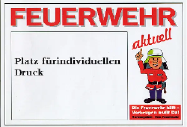 Plakat Feuerwehr aktuell