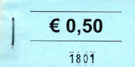 Block 100 Gutscheine 0.50 Euro