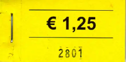 Block 100 Gutscheine 1.25 Euro