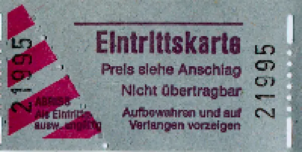 Eintrittskarten neutral