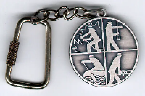 Schlüsselanhänger Metall -Feuerwehr-Signet