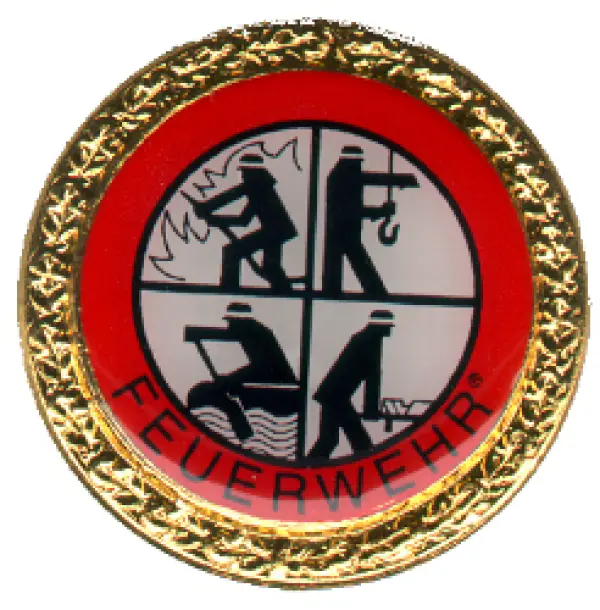 Ansteckabzeichen Feuerwehr-Signet Goldkranz