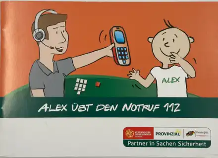 Minibuch Alex übt den Notruf 112 (20 Stück)