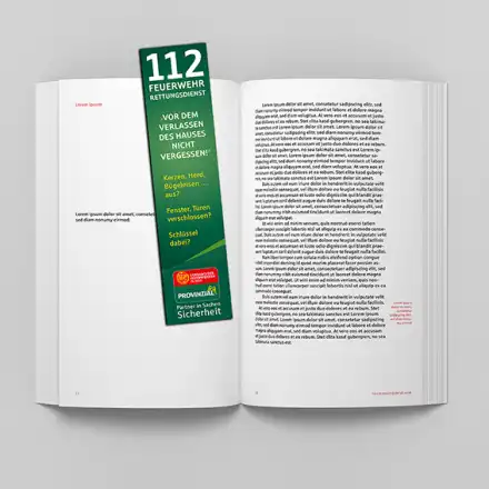 Lesezeichen Brandschutzaufklärung (25 Stück)