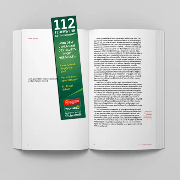 Lesezeichen Brandschutzaufklärung (25 Stück)