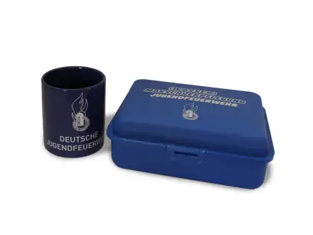 Geschenkset DJF Tasse plus Brotdose