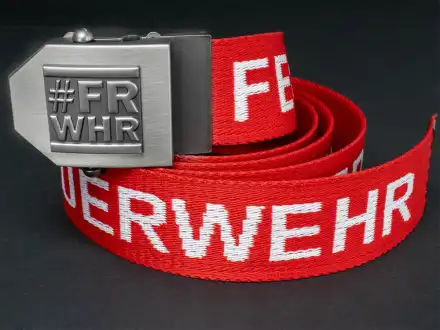 Gürtel #FRWHR rot/weiss