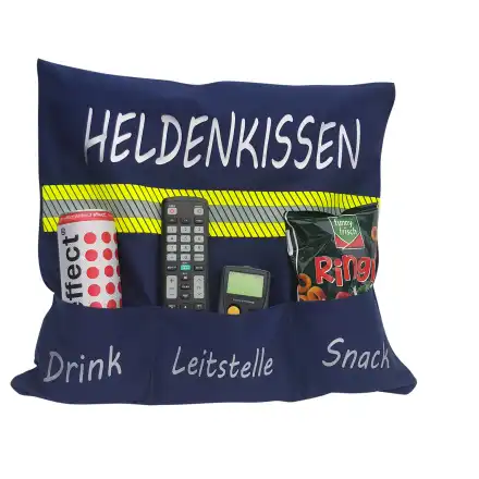 Heldenkissen Feuerwehr navy