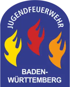 ( Helm ) Aufkleber Jugendflamme Baden-Würt. 3 - 56 Stück