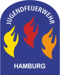 ( Helm ) Aufkleber Jugendflamme Hamburg 3 - 56 Stück