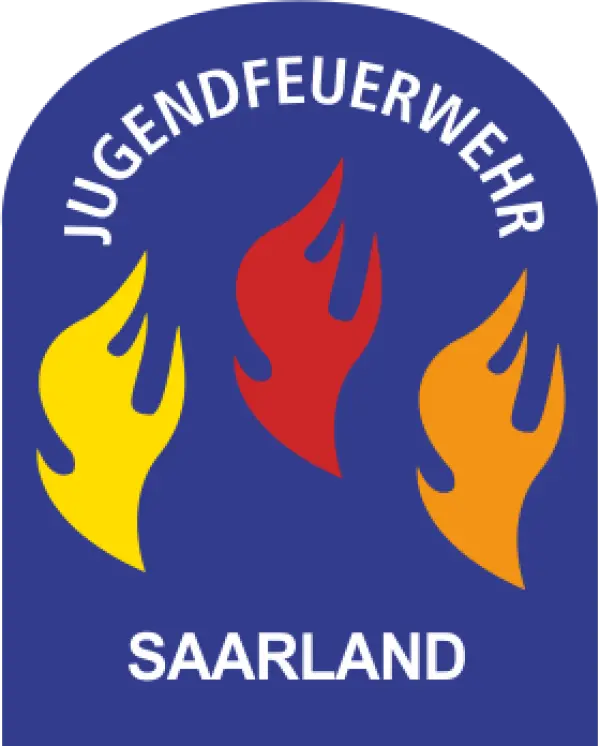 ( Helm ) Aufkleber Jugendflamme Saarland 3 - 56 Stück