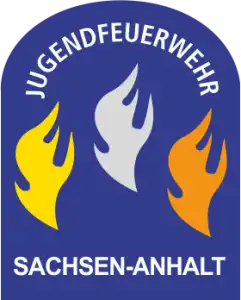 ( Helm ) Aufkleber Jugendflamme Sachsen-Anhalt Stufe 2 - 56 Stück
