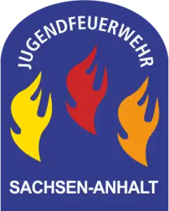 ( Helm ) Aufkleber Jugendflamme Sachsen-Anhalt Stufe 3 - 56 Stück