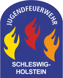 ( Helm ) Aufkleber Jugendflamme Schleswig-Hol. 3 - 56 Stück