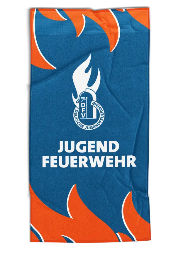 Duschtuch Jugendfeuerwehr Flamme