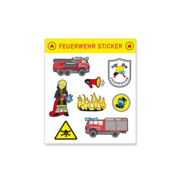 Sticker Bogen Feuerwehr 