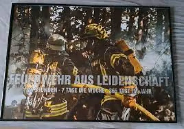 Poster Feuerwehr aus Leidenschaft 