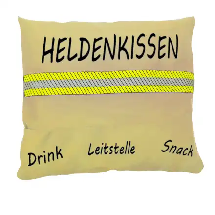 Heldenkissen Feuerwehr sand PBI